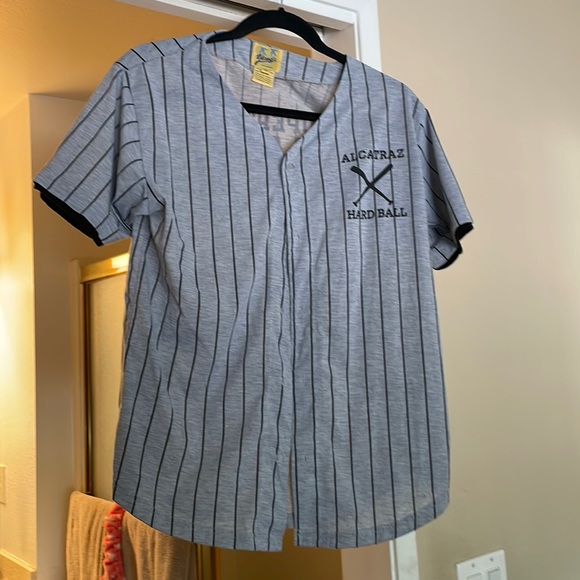 Vintage, pinstripe baseball tshirt - Picture 1 of 3